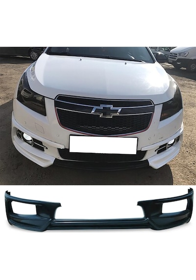 Chevrolet Cruze Uyumlu Ön Ek Karlık Mat Siyah Plastik 2009-2013 Makyajsız Kasa