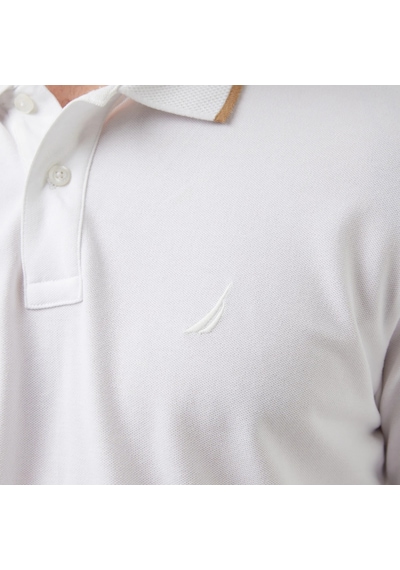 Nautica Regular Fit Polo Yaka Erkek T-shirt K65354t Beyaz