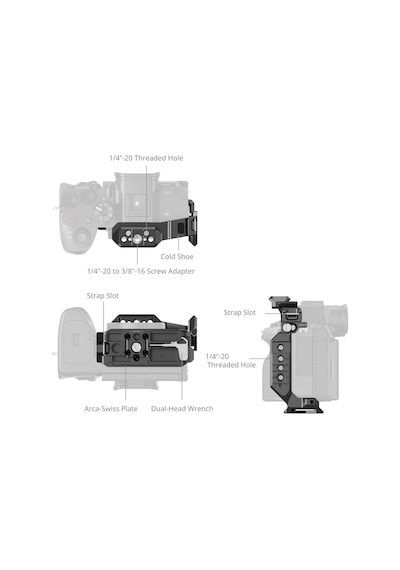 Smallrig 6023 ''hawklock'' Hızlı Çıkarma Yarım Kafesi Sony Alpha 7 V / 7r V / 7 Iv İçin