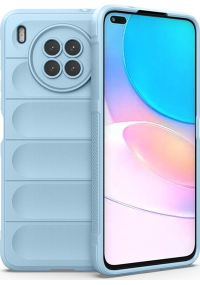 Microcase Huawei Nova 8I Miami Serisi Silikon Kılıf-Açık Mavi