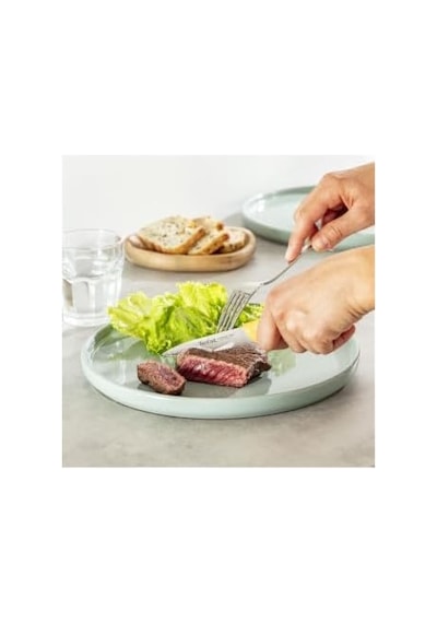K27321 Colorfood Soyma Bıçağı 8 Cm Dişli Alman Paslanmaz Çelik Çok Yönlü Korozyona Dayanıklı Ergonomik Güvenli Sarı
