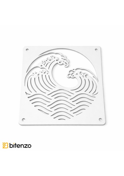 Ocean Wave 120x120 Mm Beyaz Çerçeveli Oyun Pc Aksesuarı, Masaüstü Bilgisayar Fan Kapağı