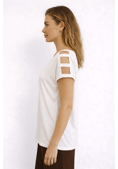 Fashion Friends Bayan T Shirt 26y0195k1 Beyaz