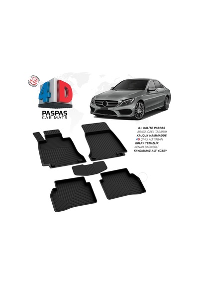 Mercedes C Serisi W205 4D Havuzlu Paspas 2020 2021 2022