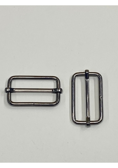 Karantuhafiye Çanta Sürgüsü / Ayar Tokası / 2 Li Set / 3 Cm Antrasit 4 Cm Antrasit 4 Cm Antrasit Çok Renkli