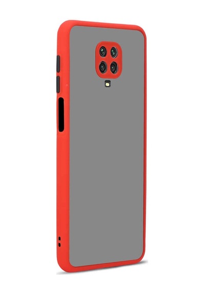 Xiaomi Redmi Note 9s Kılıf Zore Hux Kapak Kırmızı