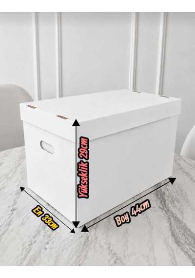 Klasör Arşiv Kolisi 33 44 29cm 10 Adet Çift Oluk Sert Beyaz Karton