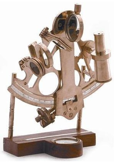 Denizcilik Grubu-marine Pirinç Aksesuar-standlı Sextant-25x22x16