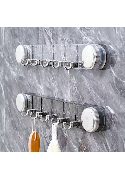 Mucit Home Askılık 5 Kancalı Vantuzlu Renkli