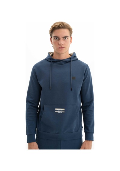 AR-MA Arma Erkek Slim Fit Likralı Kanguru Cepli Kapşonlu Sweatshirt 001