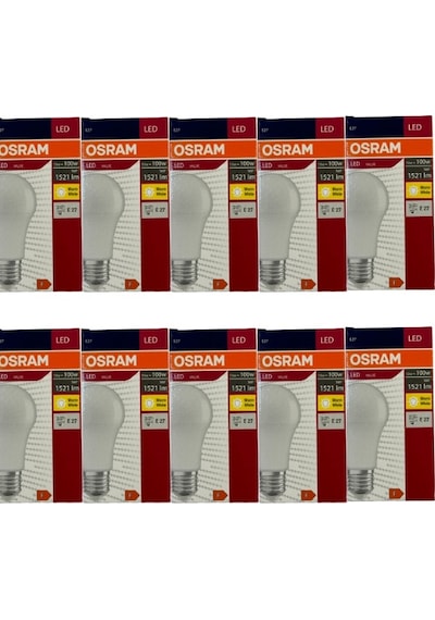 Osram 13w 100w 2700k Sarı Işık E27 Duylu Led Ampul 10 Adet