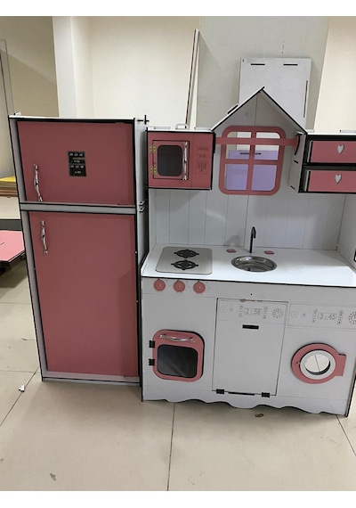 Yeni Tasarım Ahşap Buzdolaplı Mutfak Seti Yeni Tasarım Ahşap Buzdolaplı Mutfak Seti
