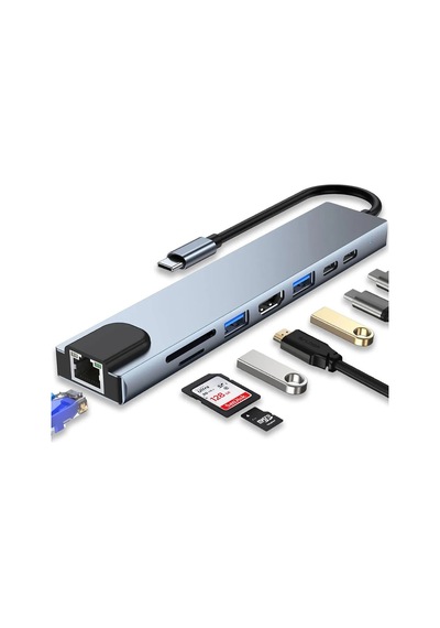 Notebook Laptop Dizüstü Bilgisayarlar İçin Usb Bağlantı İstasyonu Giriş Çoklayıcı Dönüştürücü