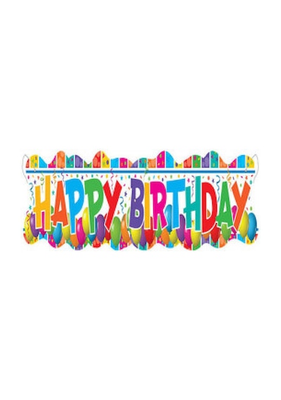 Multıcolour happy bırthday banner pk:1