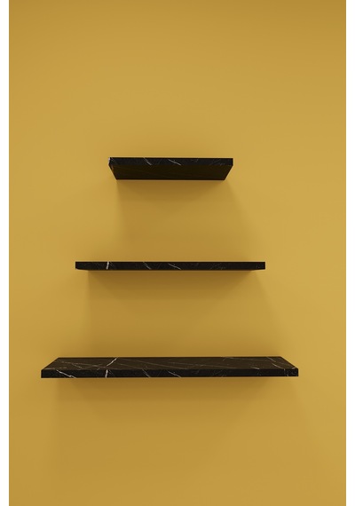 Asra Trend Modern 3'lü Uçan Raf Çok Amaçlı Duvar Rafı Organizer %100 Mdf Kitaplık Mutfak Banyo Rafı Drf05 Royal