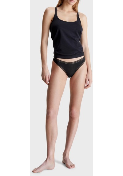 Calvin Klein Bayan Külot 000qd3802e Fıy Siyah Beyaz Krem