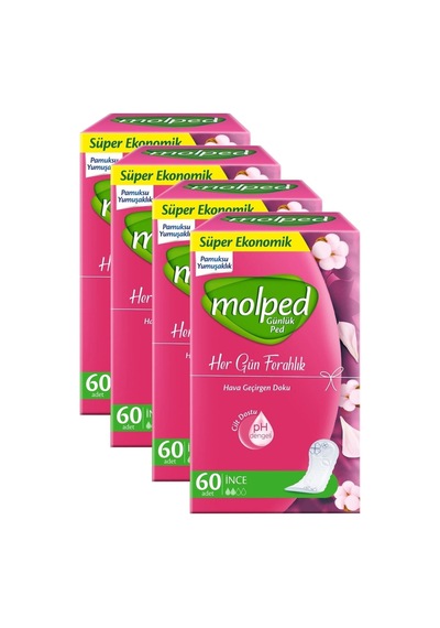 Molped Parfümsüz Günlük Ped 60 X 4 Adet 2200003195415 Molped