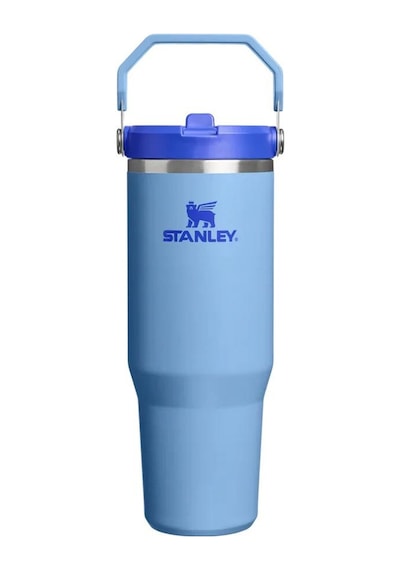 Stanley The Iceflow Flip Straw Pipetli Termos Bardak 0.89 Lt-10-13424-0211 Açık Mavi