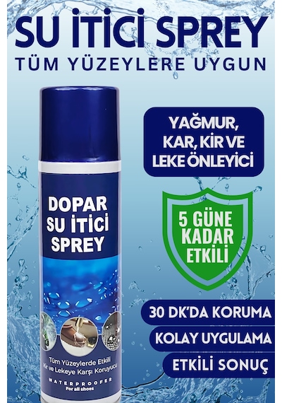 Dopar Su Itici Leke Onleyici Su Geçirmezlik Sprey Waterproof Spray 250ml Naturel