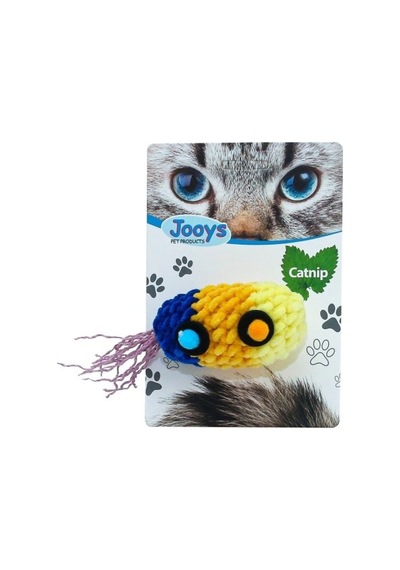 Jooys Catnip'li Kadife Renkli Saçak'lı Kedi Topu