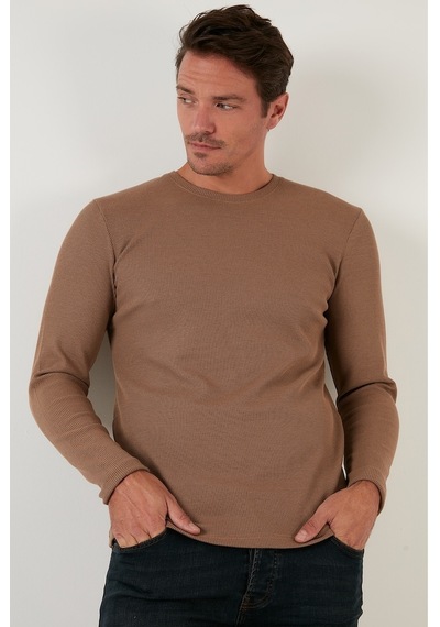 Buratti Erkek Sweat 5905073 Safari Kahverengi