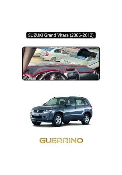 Suzukı Grand Vitara 2006-2012 Torpido Koruma Halısı Siyah Kenar