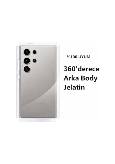 Samsung Uyumlu Galaxy S26 360 Derece Arka Hidrojel Film Koruma Body Jelatin