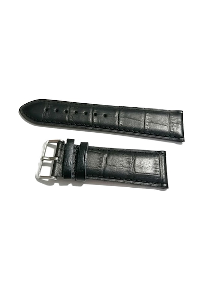 Fado Kordon Seiko& Hertürlü Saat Uyumlu Croco Baskılı Siyah Renk Deri 24 Mm 154 Siyah