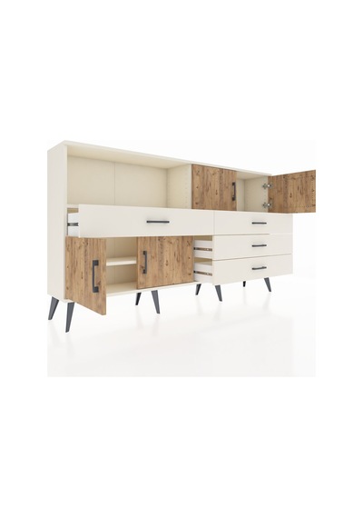 Arges Konsol 2 Raflı 4 Çekmeceli 4 Kapaklı 176x30x99 Aytaşı-çam/aytaşı Atlas Çam/aytası - Aytası Arges Konsol 2 Raflı 4 Çekmeceli 4 Kapaklı 176x30x99 Aytaşı-çam/aytaşı Atlas Çam/aytası - Aytası