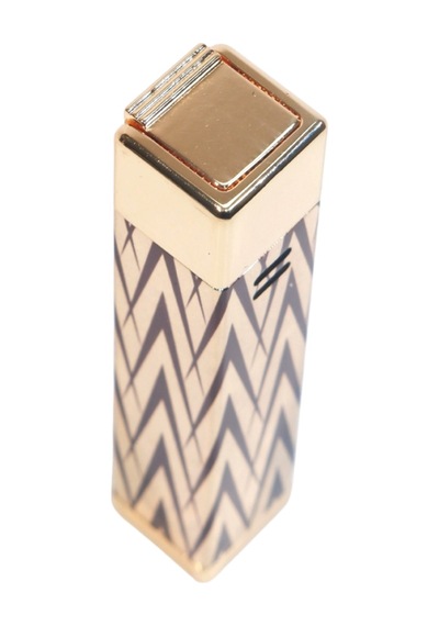 Parmida Tek Torch Pürmüz Gold-siyah Desenli Metal Puro Çakmağı