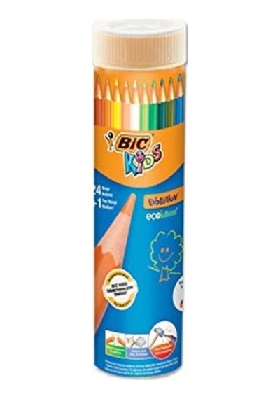 Bic Kids Evolution Kuru Boya Kalemi 24+1'li Metal Tüp Diğer