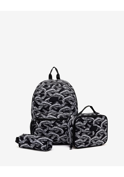 Skechers B Utılıty Backpack Set 2.0 Büyük Erkek Çocuk Siyah Sırt Çantası Skch8357-dblk