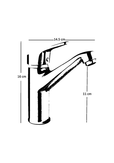 Inventa Yüksek Gövde Lavabo Bataryası Altın - Beyaz