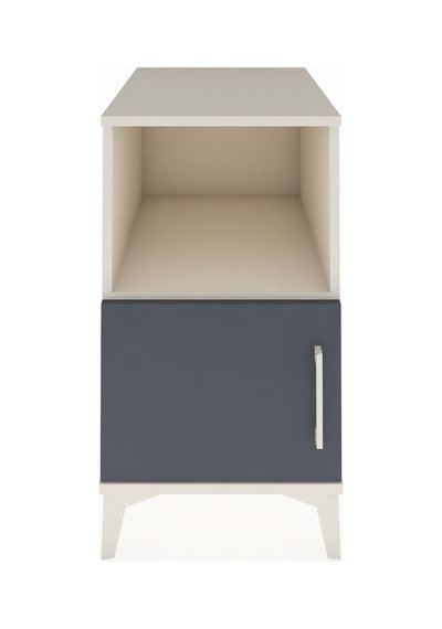 Kronos Komodin 2 Raflı Tek Kapaklı 44x59x80 Aytaşı-antrasit Aytaşı