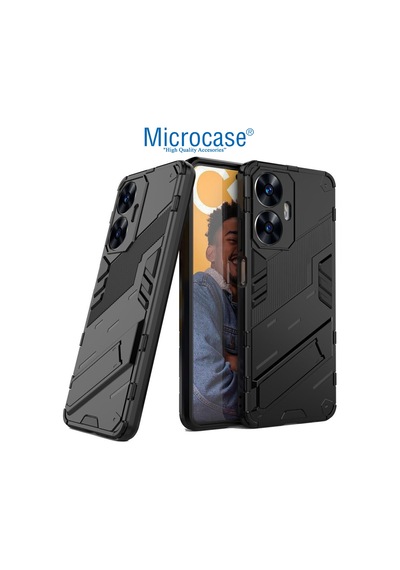 Realme C55 Matrix Serisi Armor Standlı Kılıf - Al3416 Realme C55 Matrix Serisi Armor Standlı Kılıf - Al3416