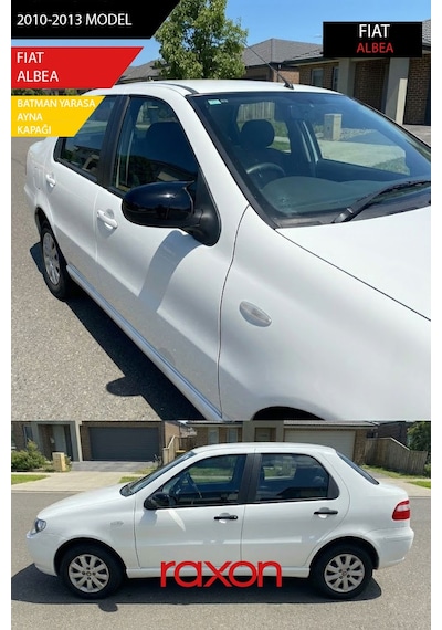 Fıat Albea 2010-2013 Batman & Yarasa Ayna Kapağı Parlak Piano Black Sport
