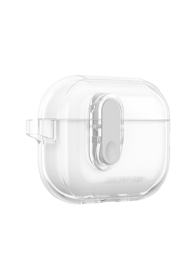 Apple Uyumlu AirPods Pro 2 Kılıf Amazingthing Magnetik Kilit Tasarımlı Minimal Serisi Kılıf Şeffaf