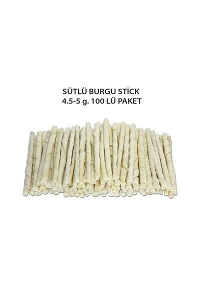Ans Sütlü Burgu Çubuk Ödül ve Çiğneme Kemiği 12 CM 100'lü