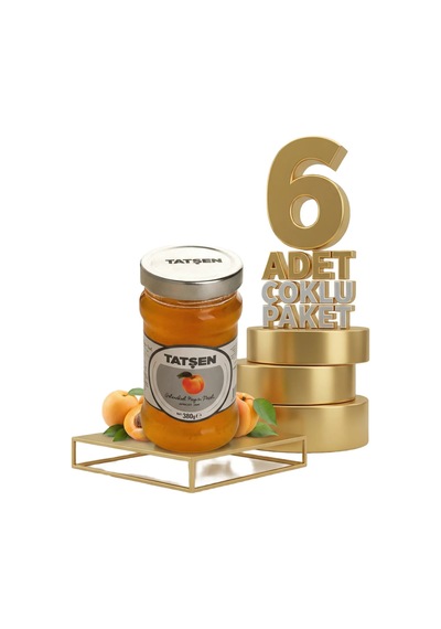 Tatşen Cam Reçel Kayısı 6x380 Gr