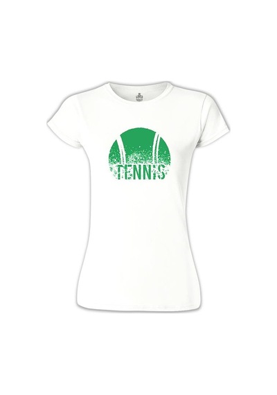 Tenis - Tennis Green Beyaz Kadın Tshirt 001