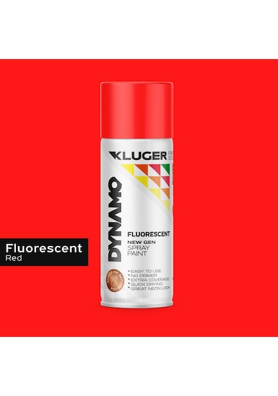 Kluger Floresan Kırmızı Sprey Boya 450