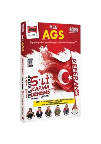 Yargı 2025 Meb-ags Tüm Dersler Referans 5 Karma Deneme Tek Kitap Çözümlü