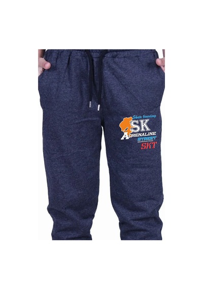Panios Kids Sk Baskılı Erkek Çocuk Beli Lastik Detaylı Bağlamalı Eşofman Altı Füme