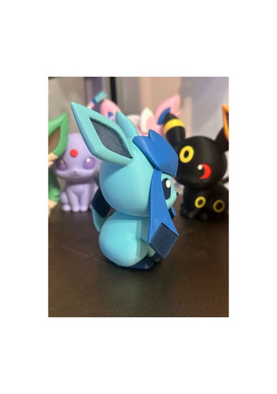 Pokemon Chibi Stili Glaceon Masa Figürü 10cm Pokemon Koleksiyon İçin Figür / Oyuncak
