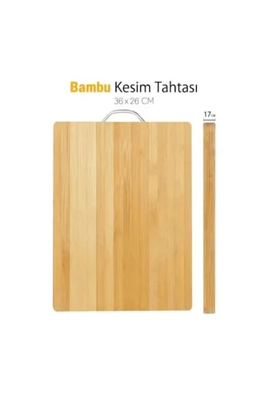 Metal Saplı Bambu Kesim Panosu Diğer