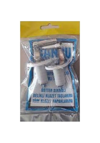 Metal Klozet Kapak Vidası Üstten Sıkmalı Açık Ahşap