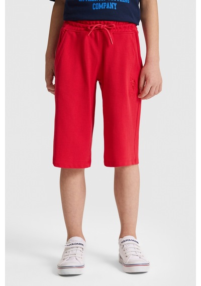 U.S. Polo Assn. U.s. Polo Assn. Erkek Çocuk Kırmızı Şort Örme 50320517-vr171 Basıc Kırmızı
