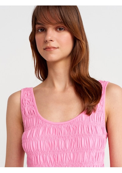 Dilvin 21083 Gipeli Kolsuz Top-pembe Pembe