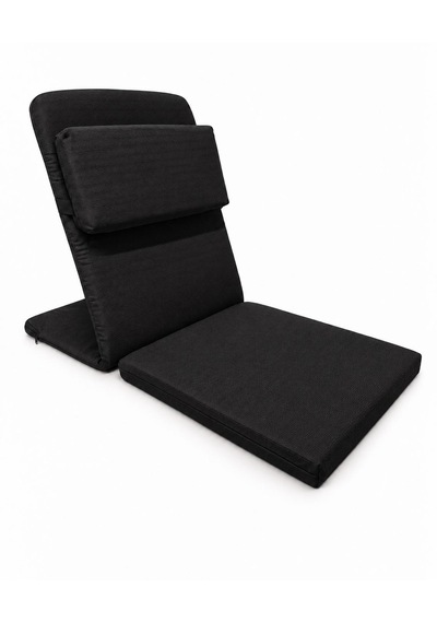 Meditasyon Sandalyesi İlave Yastıklı Backjack Xl Yoga, Nefes, Meditasyon Sandalyesi Duck Kumaş Siyah
