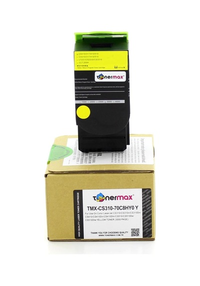 Tonermax Lexmark 70C8Hy0 Sarı Uyumlu Toner / Cs310 / Cs410 / Cs510